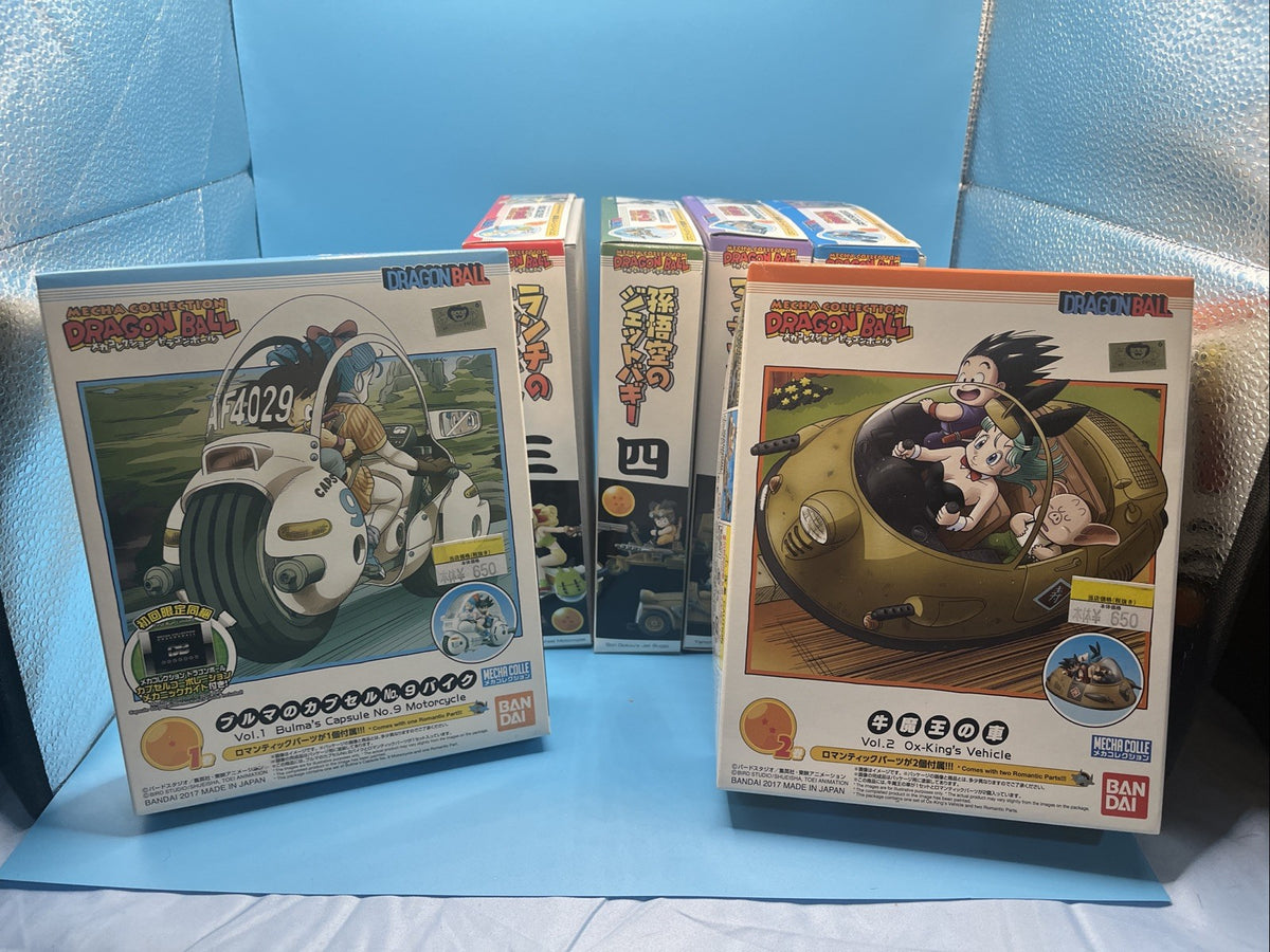 Dragon Ball Mecha Collection Plastic Model Kits Volumes 1, 2, 3, 4, 5, 6 Sealed