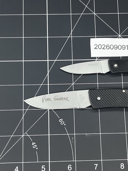 2 Lot Pete Gerber LST 300 Ultralight Limited Edition Black Folding Rare 1/5000