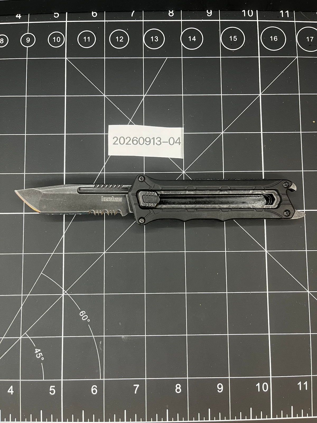 Kershaw Interstellar Pocket Knife Combo Edge Blade Bottle Opener