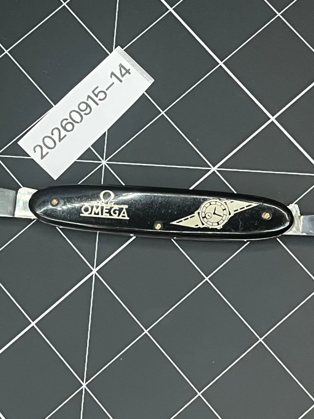 1930-40s Vintage Omega Watch Pocket Knife Swiss Made, Spritzer & Fuhrmann