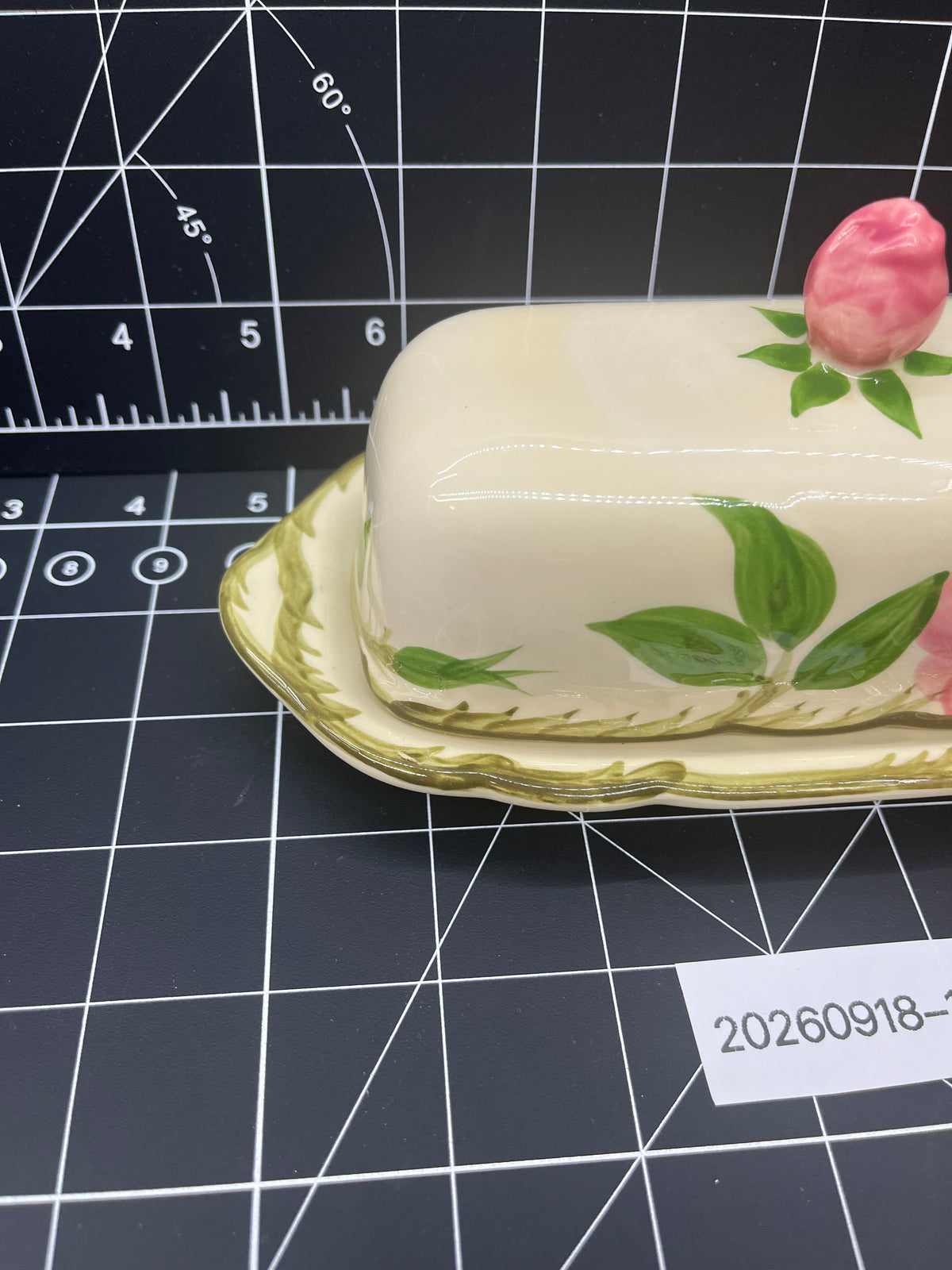 FRANCISCAN DESERT ROSE 1/4 LB. Stick Covered Butter Dish 1964-66