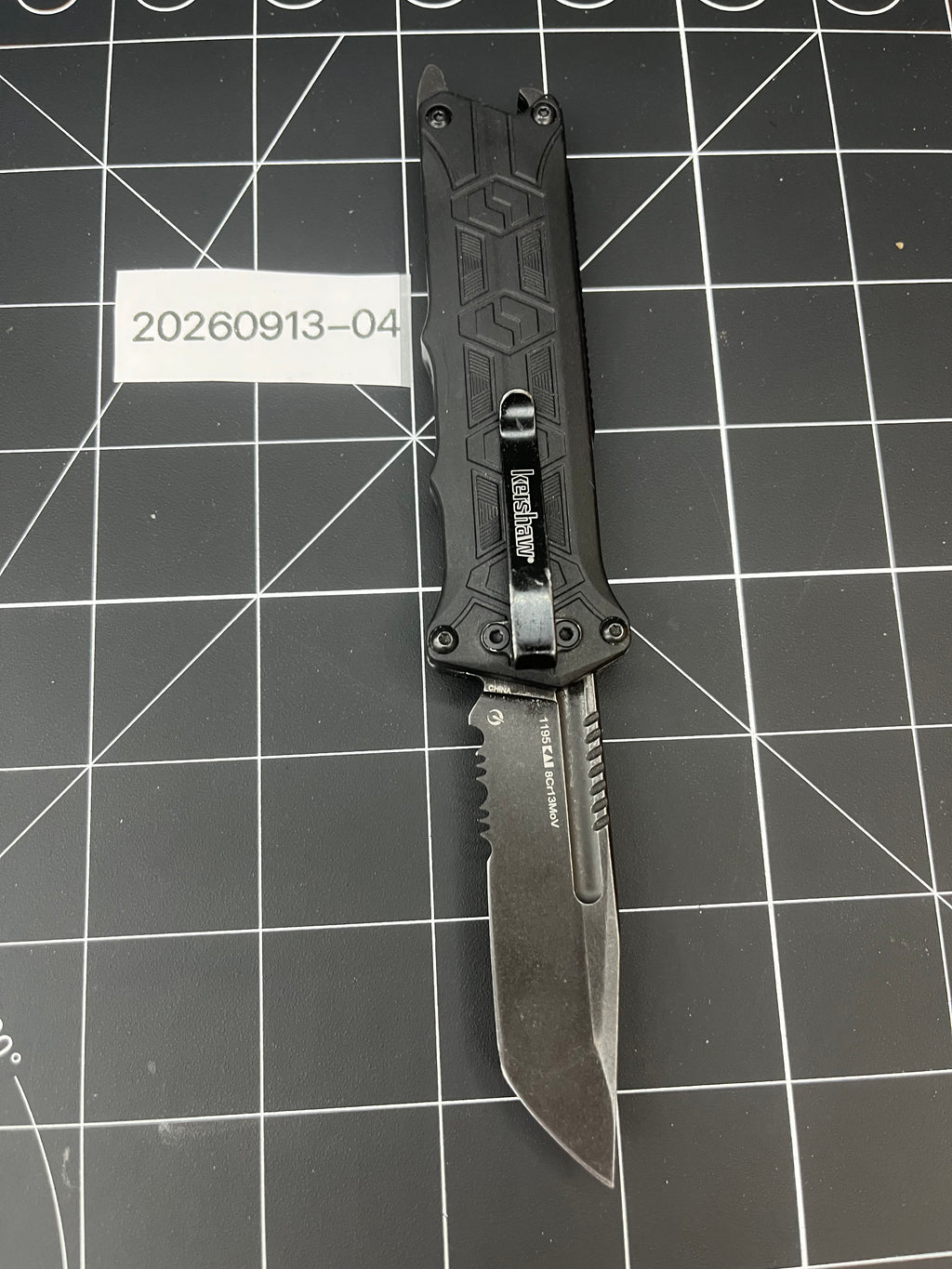 Kershaw Interstellar Pocket Knife Combo Edge Blade Bottle Opener