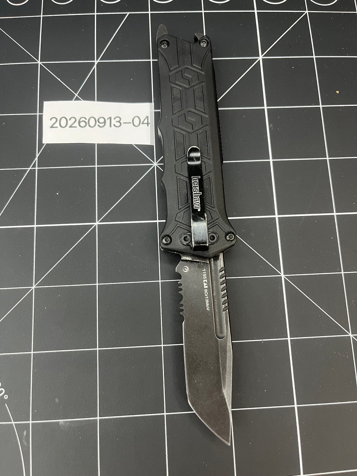 Kershaw Interstellar Pocket Knife Combo Edge Blade Bottle Opener