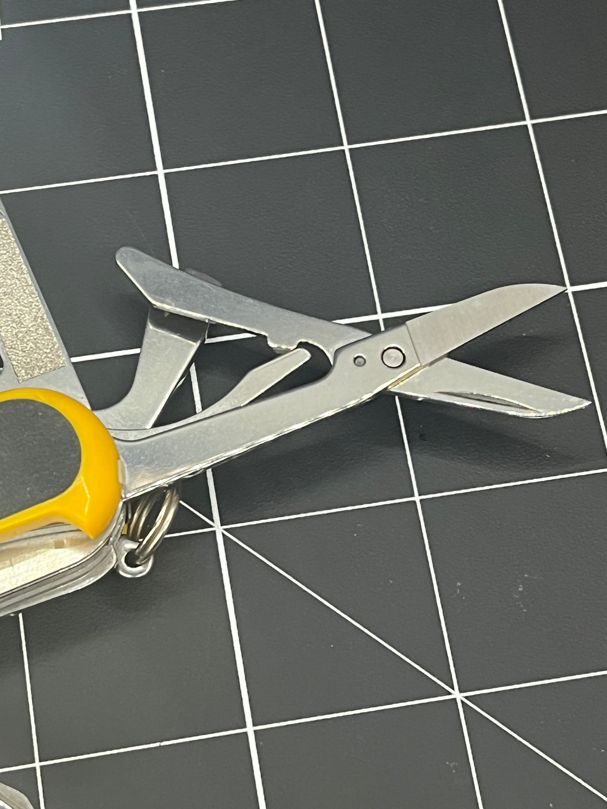 2000s Wenger Delemont SAK EvoGrip 18 85mm Yellow Folding Multi-Tool Pocket Knife