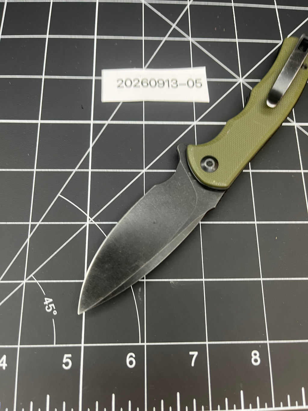 CIVIVI Mini Praxis D2 Folding Knife Green G10 - Very Good