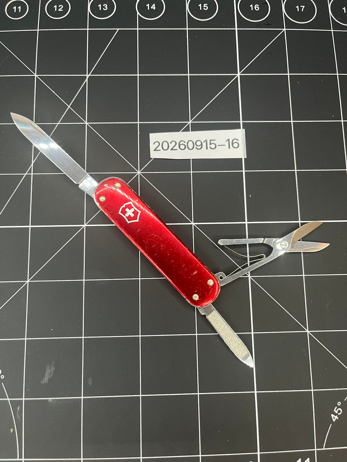 ROSTFREI Victorinox Money Clip 74mm 1986-91 Swiss Army knife Red retired