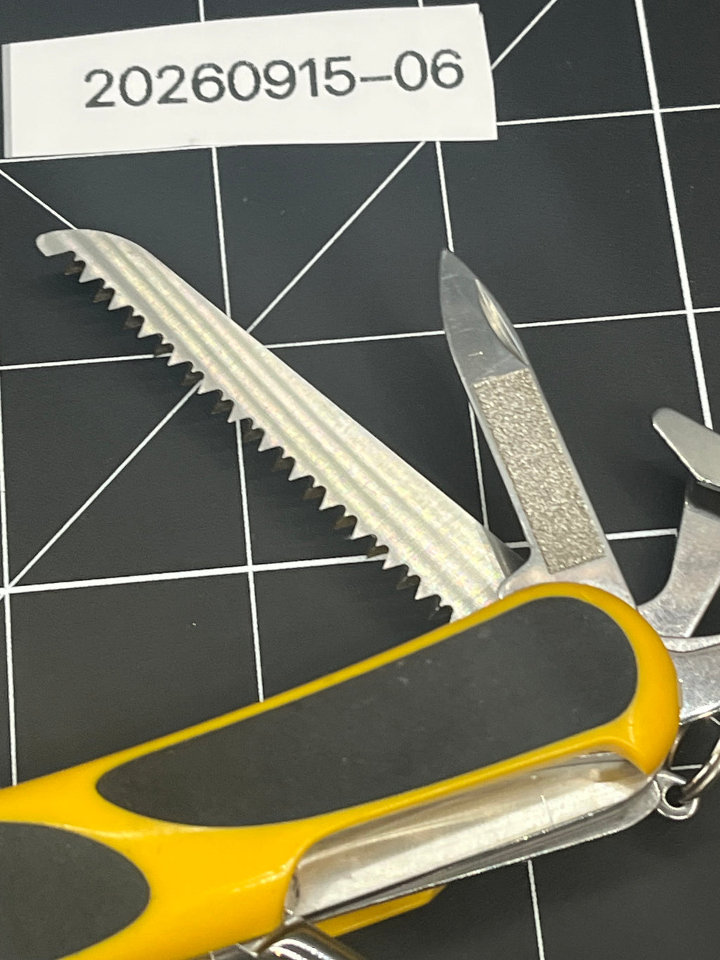 2000s Wenger Delemont SAK EvoGrip 18 85mm Yellow Folding Multi-Tool Pocket Knife