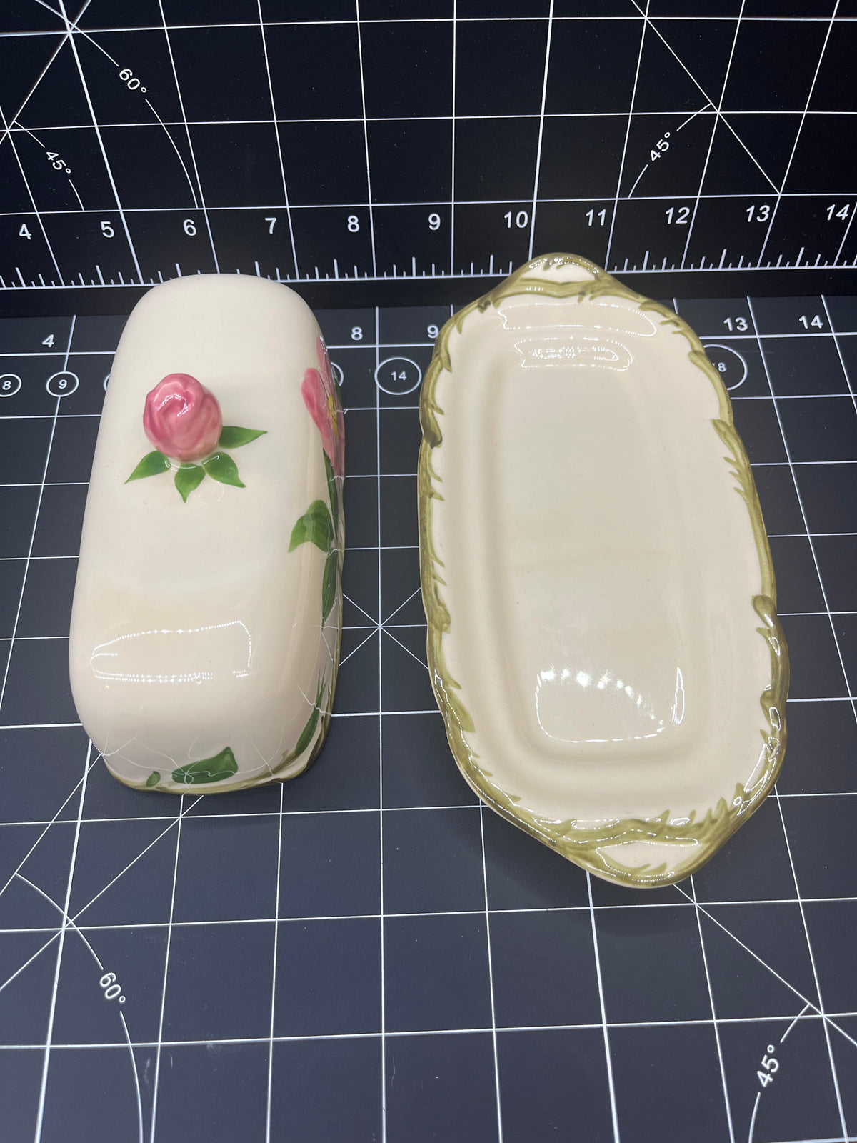 FRANCISCAN DESERT ROSE 1/4 LB. Stick Covered Butter Dish 1964-66