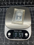 5 troy ounce .999 fine silver bar produced by International Trade Bullion (ITB)