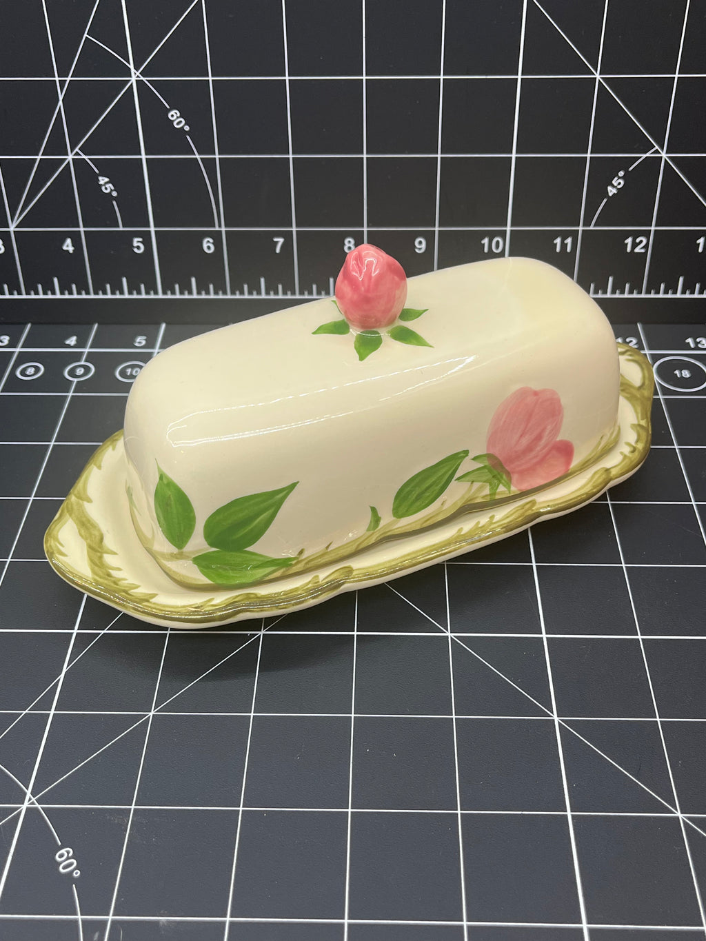 FRANCISCAN DESERT ROSE 1/4 LB. Stick Covered Butter Dish 1964-66