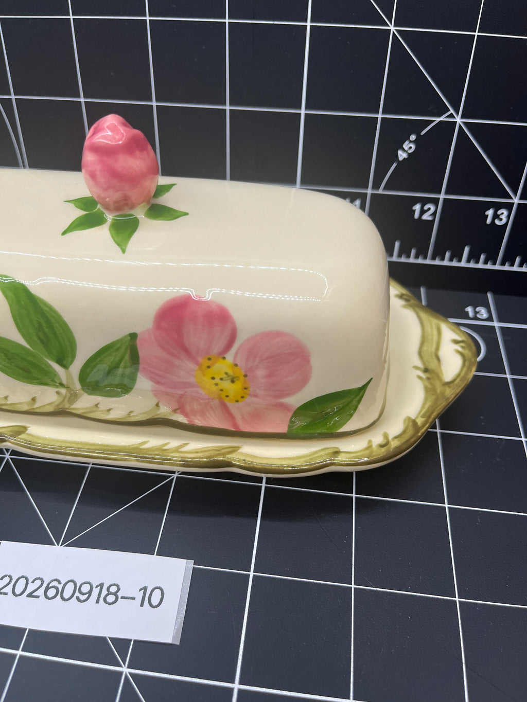 FRANCISCAN DESERT ROSE 1/4 LB. Stick Covered Butter Dish 1964-66