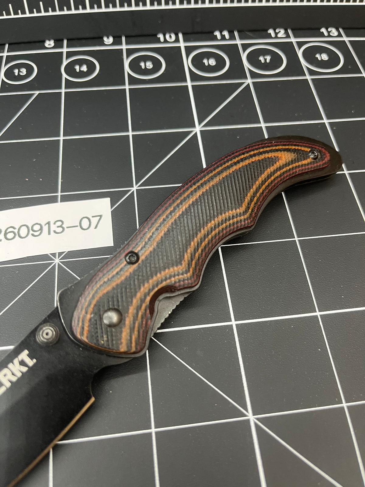 CRKT Endorser 1105K Lerch Design Assisted Pocket Knife G10 button lock