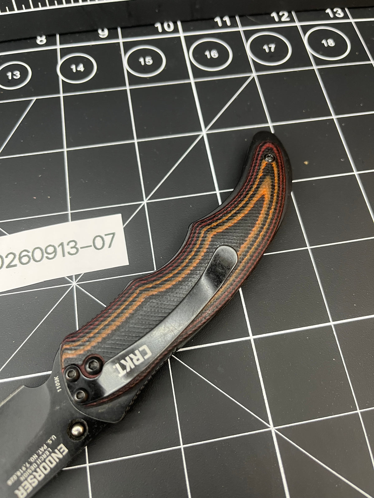 CRKT Endorser 1105K Lerch Design Assisted Pocket Knife G10 button lock