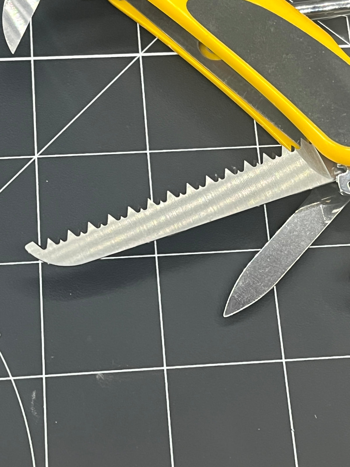 2000s Wenger Delemont SAK EvoGrip 18 85mm Yellow Folding Multi-Tool Pocket Knife