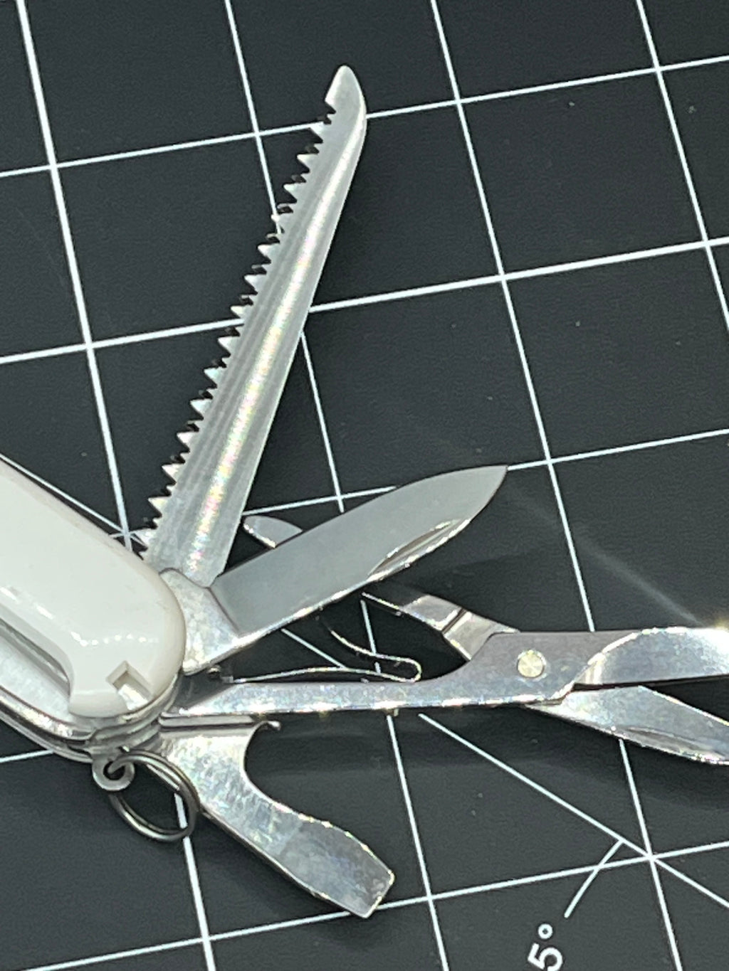 White Victorinox Swiss Army Huntsman Knife Multi Tool! Pin Needle Clean
