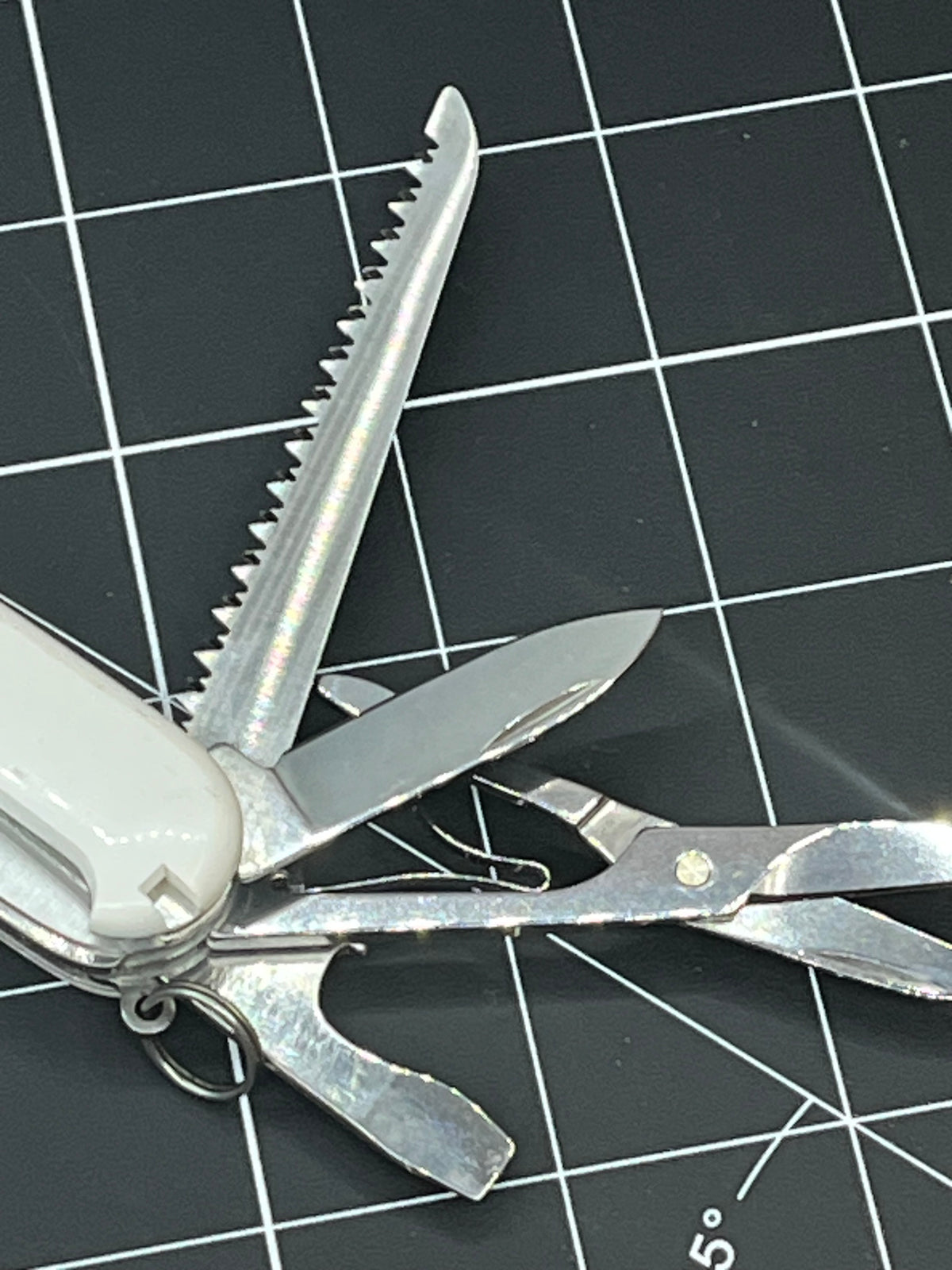 White Victorinox Swiss Army Huntsman Knife Multi Tool! Pin Needle Clean