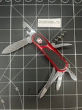 Victorinox Delemont EVOGRIP 14 Red & Black Swiss Army Knife Multi Tool!