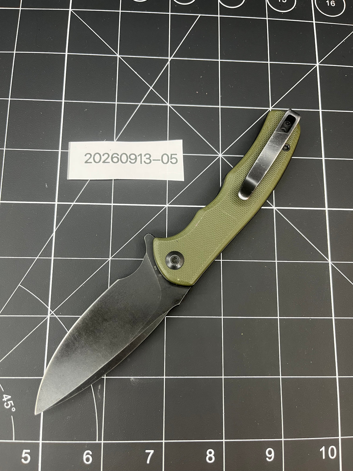CIVIVI Mini Praxis D2 Folding Knife Green G10 - Very Good