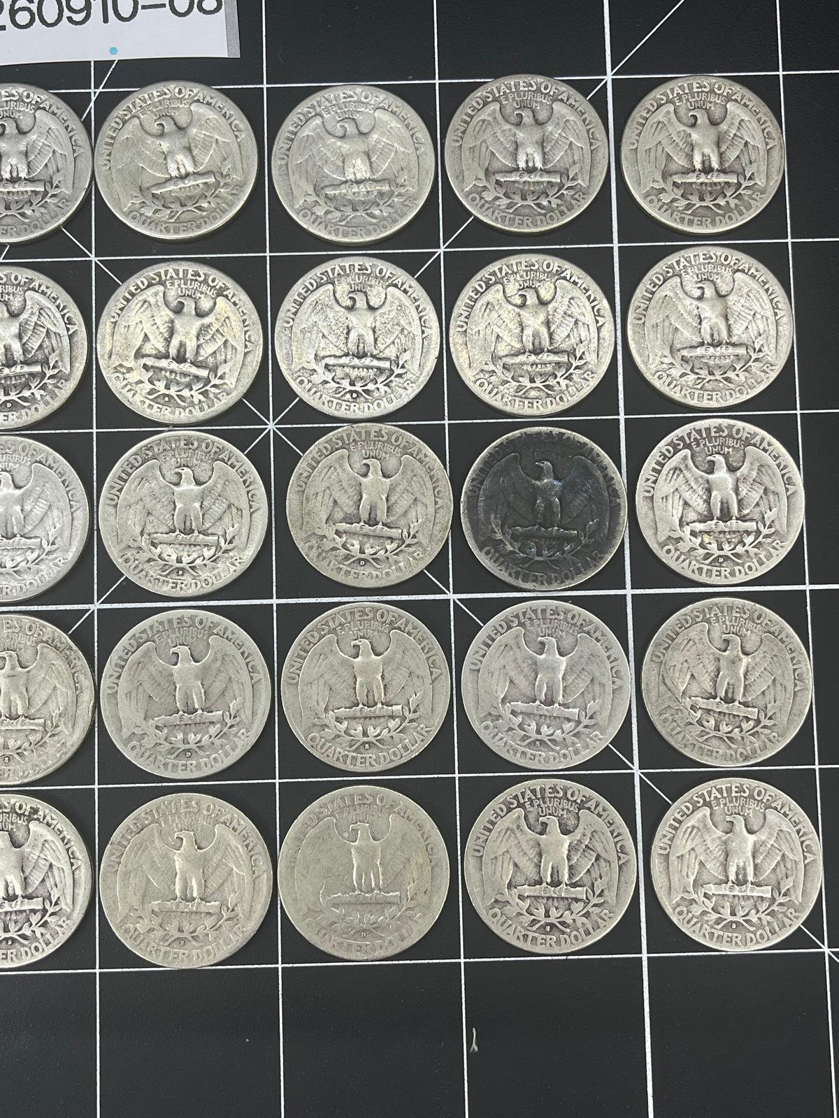 40 Silver Quarters – 90% Silver Pre-1965 Washingtons – Solid Bullion Lot