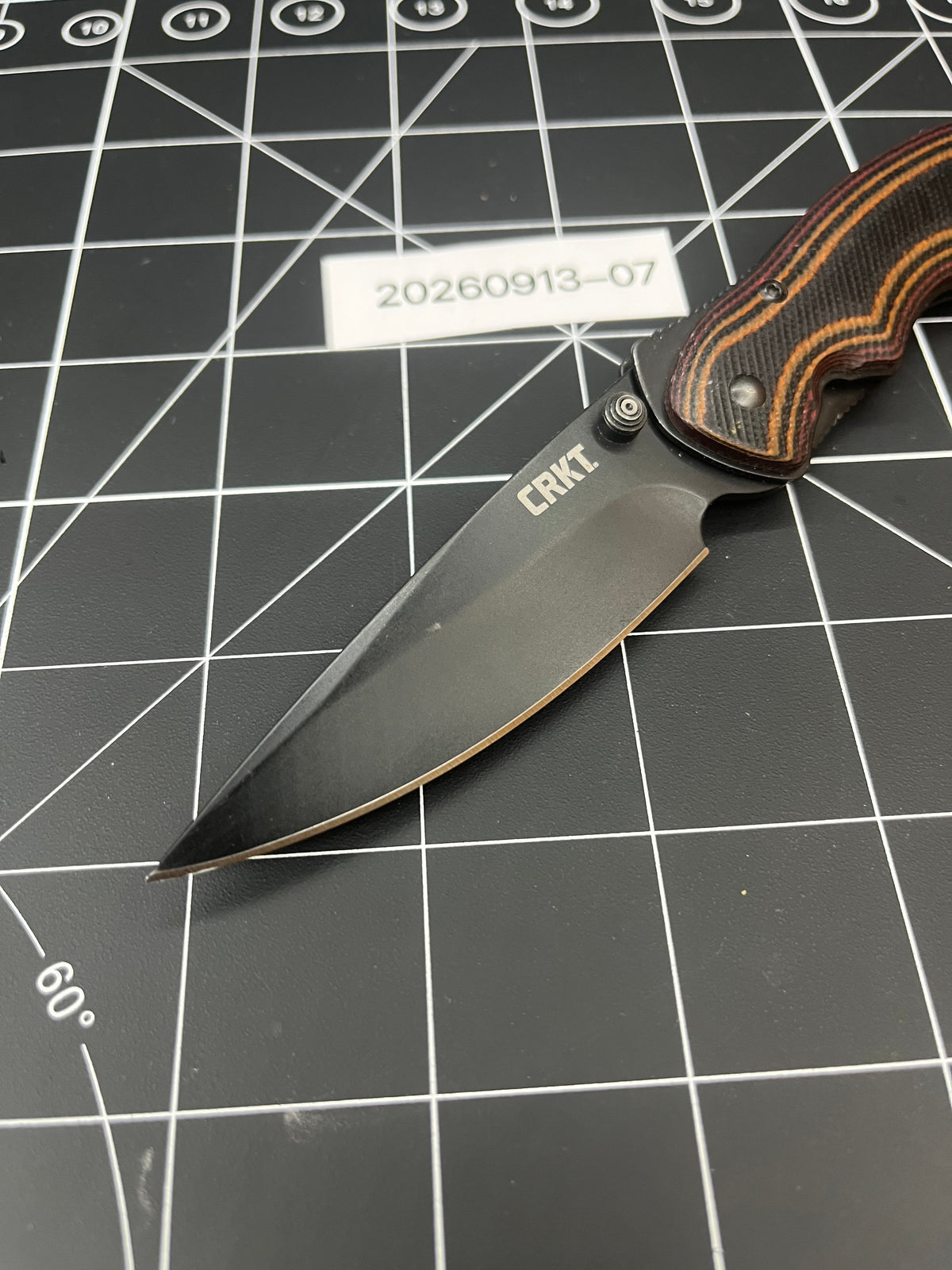 CRKT Endorser 1105K Lerch Design Assisted Pocket Knife G10 button lock