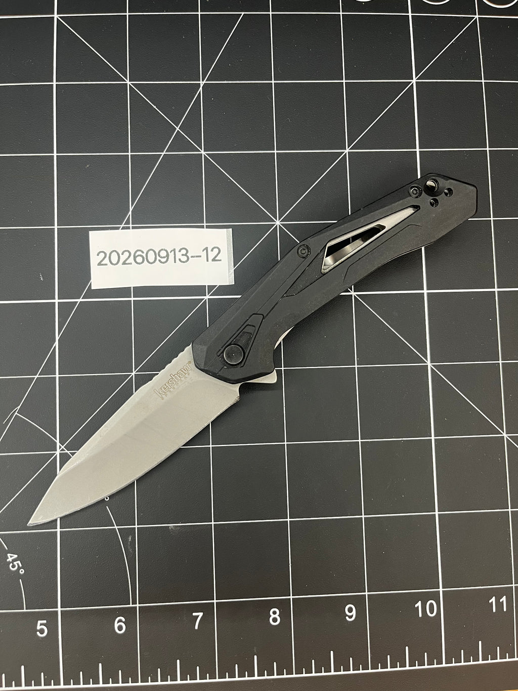 Kershaw Airlock 1385 Pocket Knife 3" Plain Edge Stainless Steel w/ Box