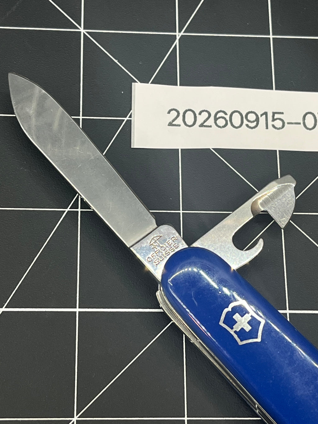 Vintage Rostfrei Victorinox Blue Recruit Swiss Army Knife 1992-2005 Clean