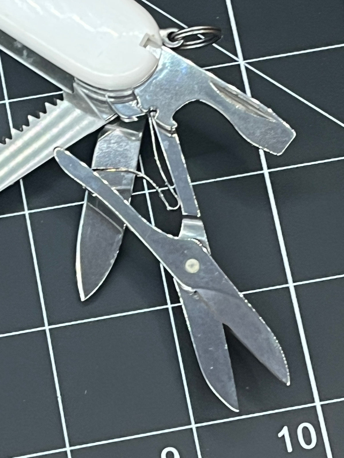 White Victorinox Swiss Army Huntsman Knife Multi Tool! Pin Needle Clean