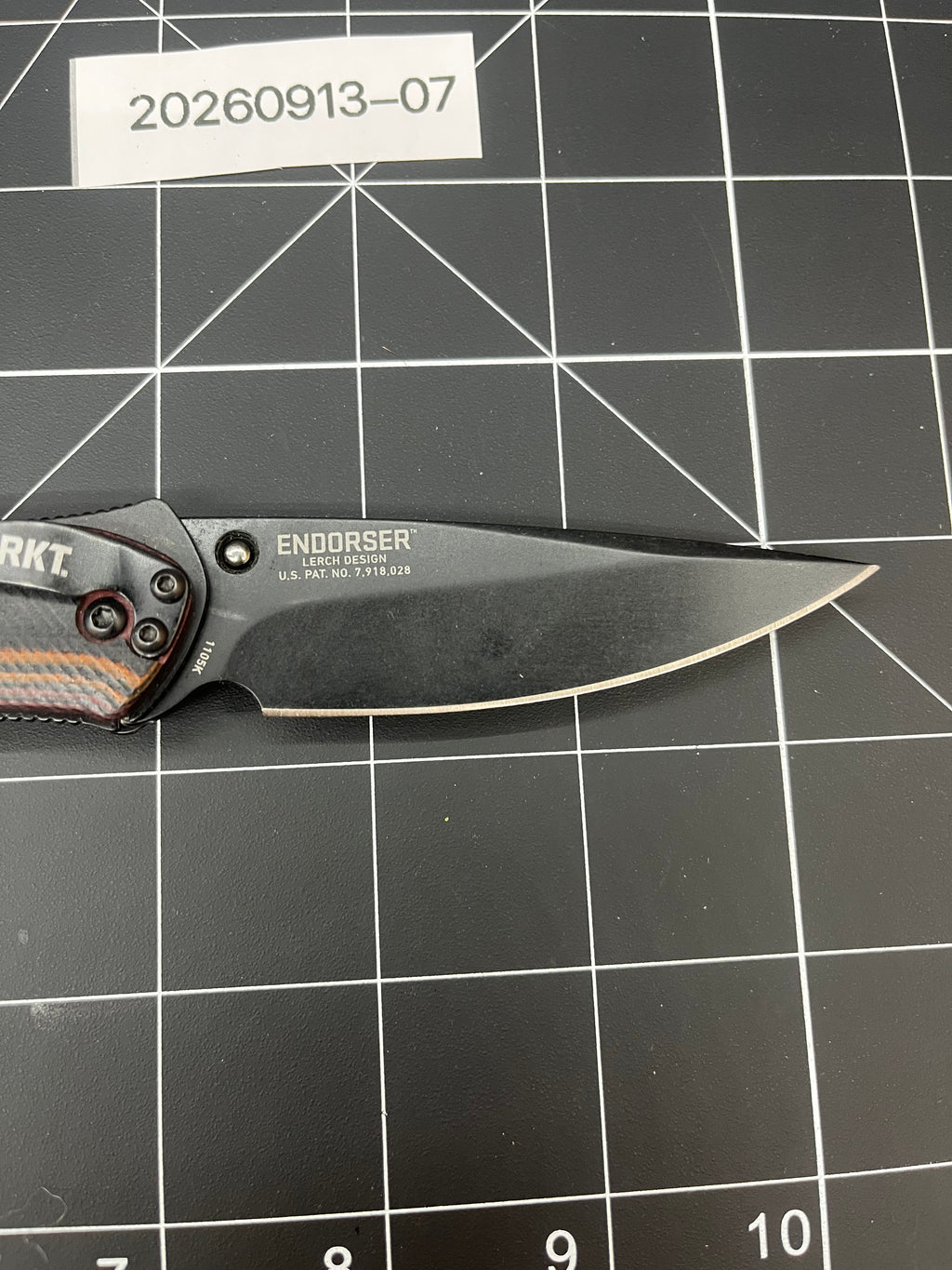 CRKT Endorser 1105K Lerch Design Assisted Pocket Knife G10 button lock