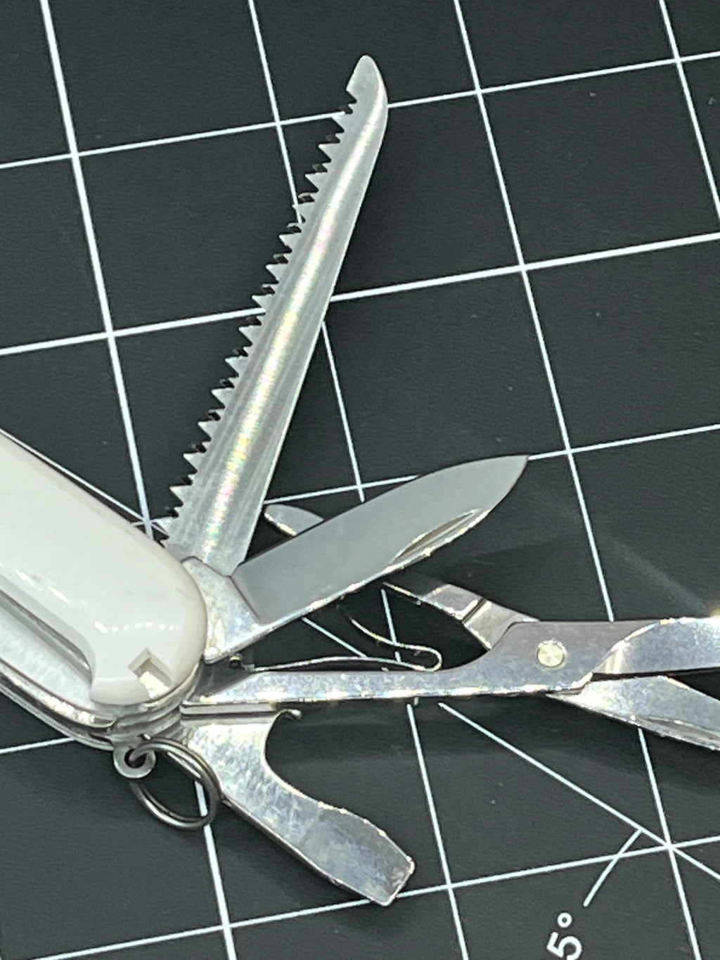 White Victorinox Swiss Army Huntsman Knife Multi Tool! Pin Needle Clean
