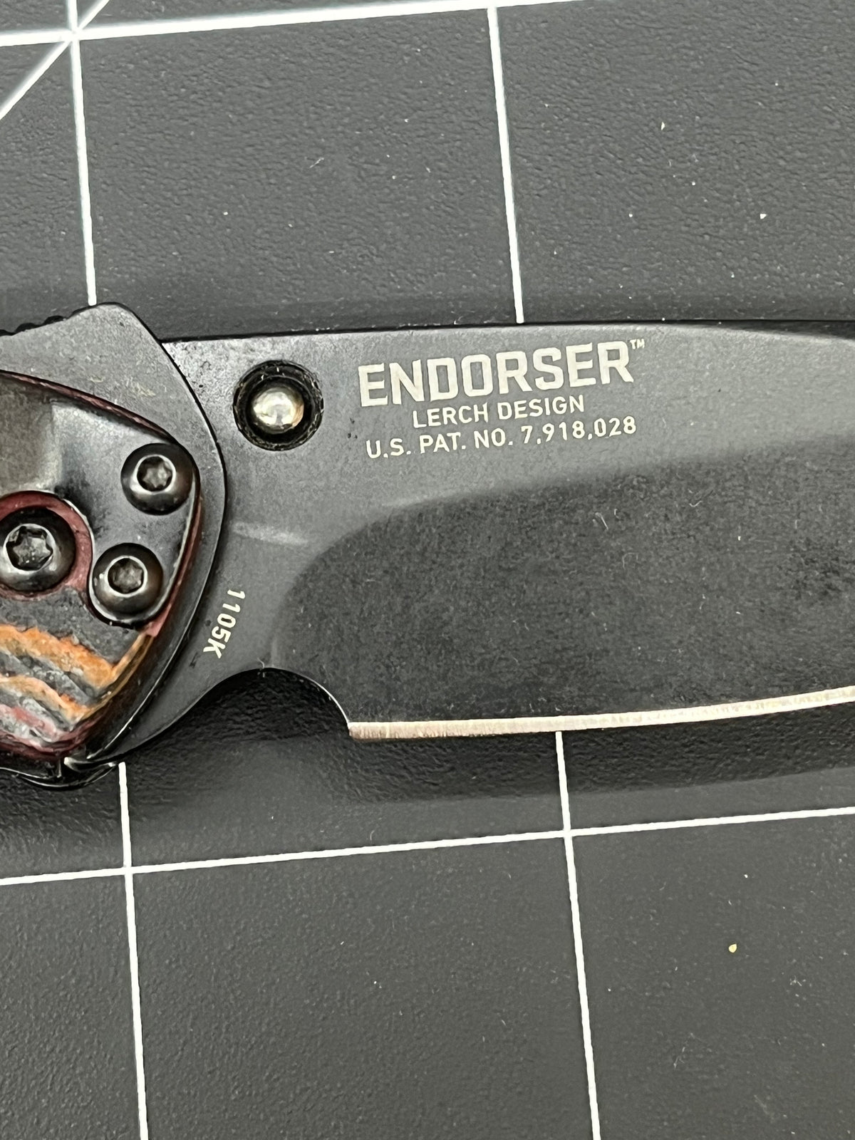 CRKT Endorser 1105K Lerch Design Assisted Pocket Knife G10 button lock