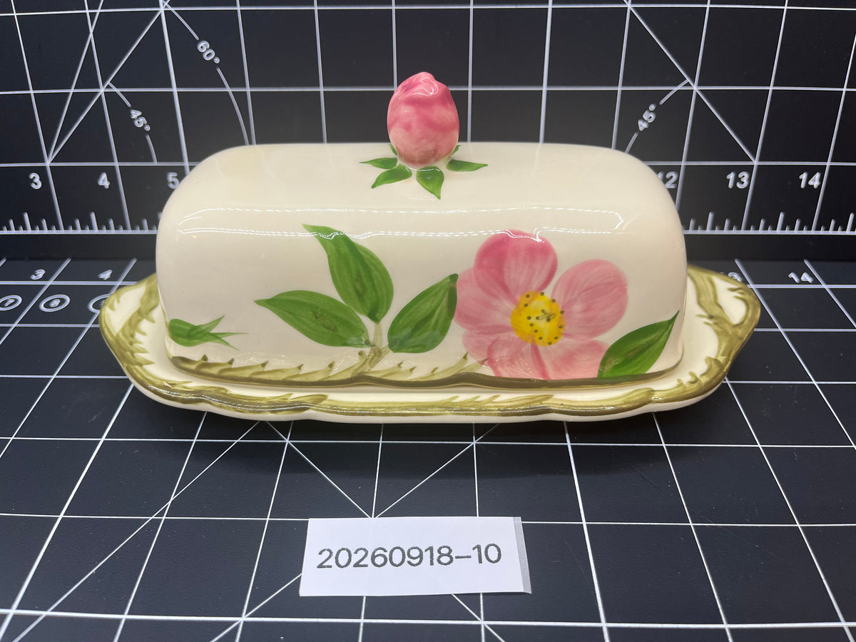 FRANCISCAN DESERT ROSE 1/4 LB. Stick Covered Butter Dish 1964-66